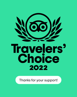 Trip Advisor 2022 Traveler's Choice Award